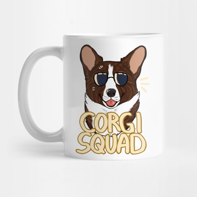 CORGI SQUAD (brindle) by mexicanine